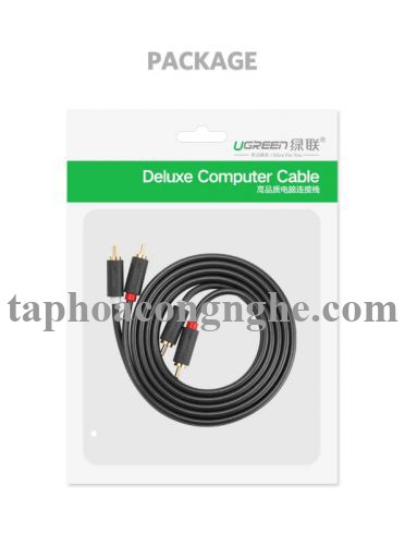 Ugreen 10520 5M màu Đen Cáp âm thanh Bông sen 2 ra 2 dương AV104 30010520